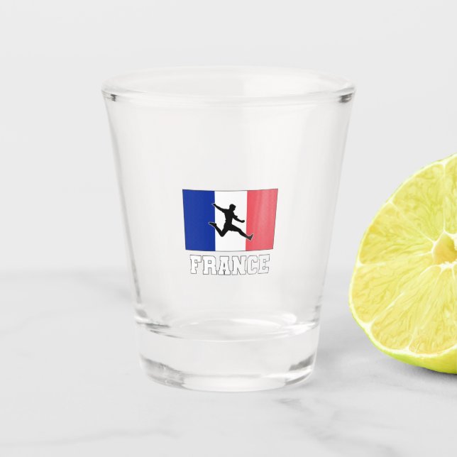 Frankreich Fußball-Nationalmannschaft Schnapsglas (Vorderseite)