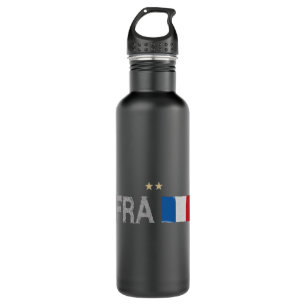 Frankreich Fußball-Shirt Französisch-Flagge Edelstahlflasche