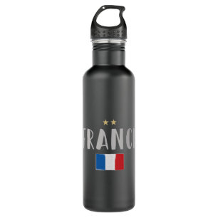 Frankreich Fußball-Shirt Französisch-Flagge Edelstahlflasche