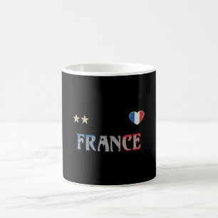 Frankreich Fußball-Shirt Französisch-Flagge Kaffeetasse