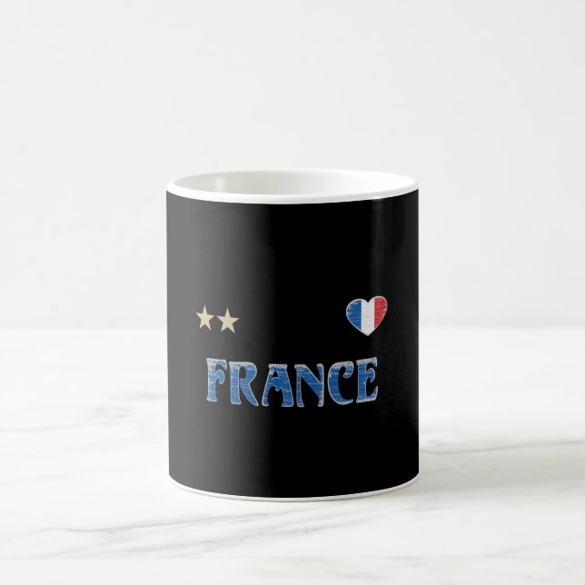 Frankreich Fußball-Shirt Französisch-Flagge Kaffeetasse (Mittel)