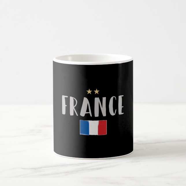 Frankreich Fußball-Shirt Französisch-Flagge Kaffeetasse (Mittel)