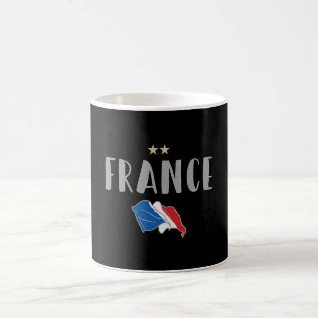 Frankreich Fußball-Shirt Französisch-Flagge Kaffeetasse (Mittel)