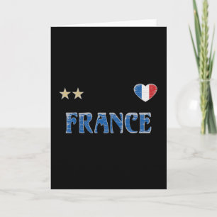 Frankreich Fußball-Shirt Französisch-Flagge Karte