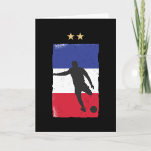 Frankreich Fußball-Shirt Französisch-Flagge Karte