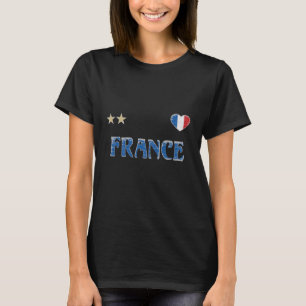 Frankreich Fußball-Shirt Französisch-Flagge T-Shirt
