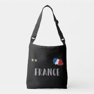 Frankreich Fußball-Shirt Französisch-Flagge Tragetaschen Mit Langen Trägern