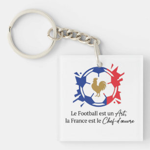 Frankreich Fußballfans – Geschenke & Bekleidung fü Schlüsselanhänger