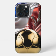 FRANKREICH Gold Metall Fußball I-Phone Hülle