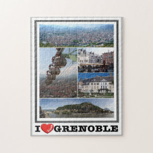 Frankreich - Grenoble - I Liebe - Puzzle