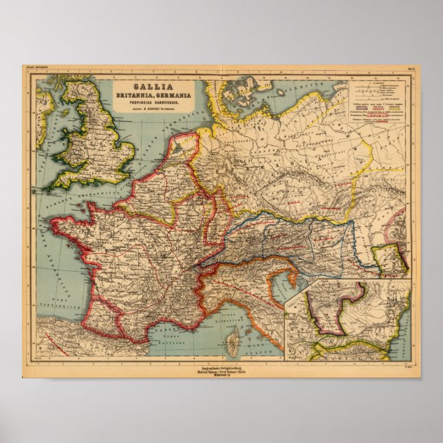 Frankreich, Großbritannien, Deutschland Poster (Vorne)