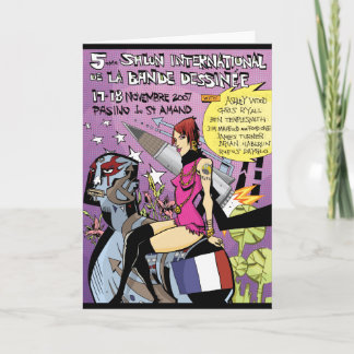 Frankreich-Gruß-Karte Karte