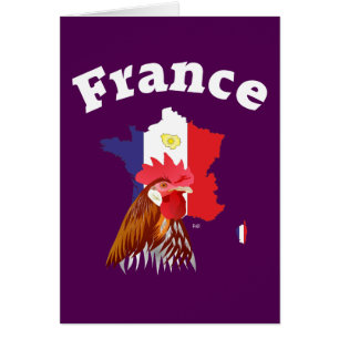 Frankreich Grusskarte