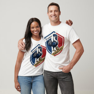 Frankreich Hahn Sturm, Französische Flagge Legacy- T-Shirt