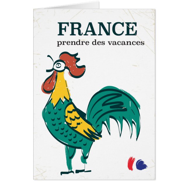 Frankreich Hahnenwurst Reiseplakat (Vorne)