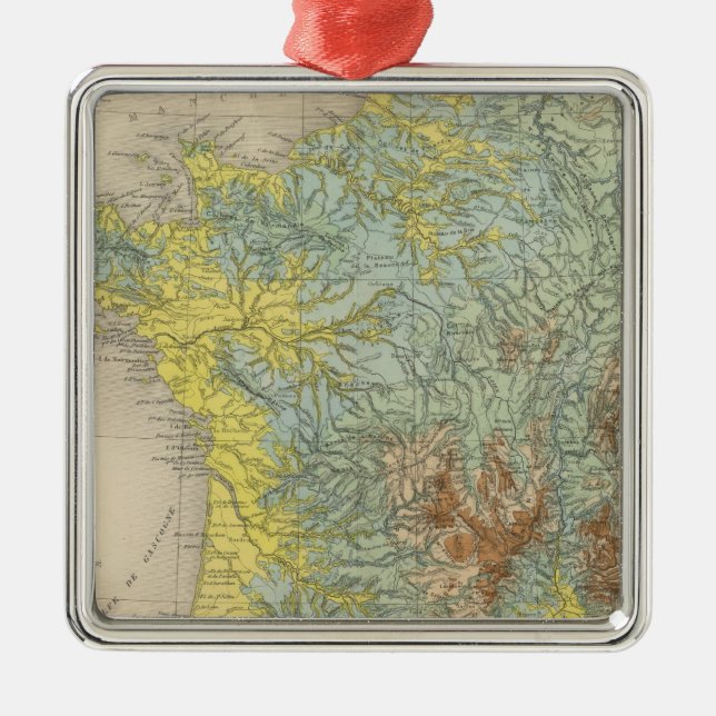 Frankreich hypsometric ornament aus metall (Vorne)