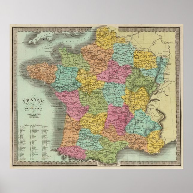 Frankreich in den Departements 2 Poster (Vorne)