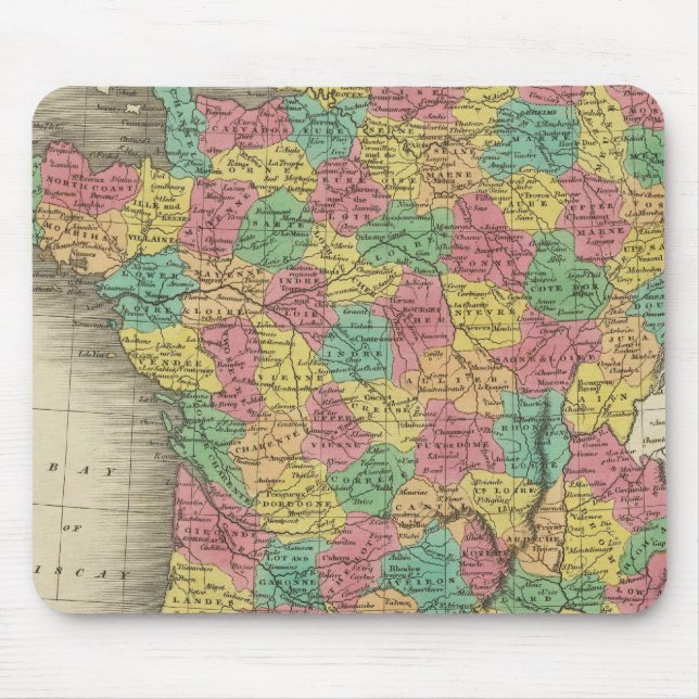 Frankreich, in den Departements Mousepad (Vorne)