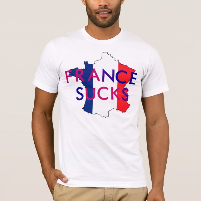 FRANKREICH IST ZUM KOTZEN T-Shirt (Vorderseite)