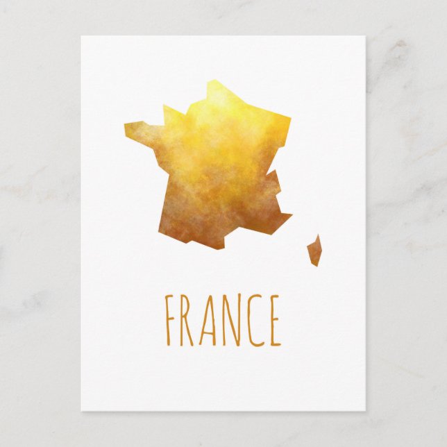 Frankreich Karte (Vorderseite)
