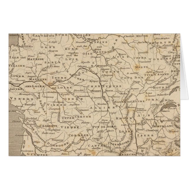 Frankreich Karte von Arrowsmith (Vorderseite (Horizontal))