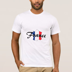 Frankreich-Karten-Shirt T-Shirt