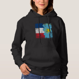 Frankreich Kasachstan Flaggen Half KAZAKH Französi Hoodie