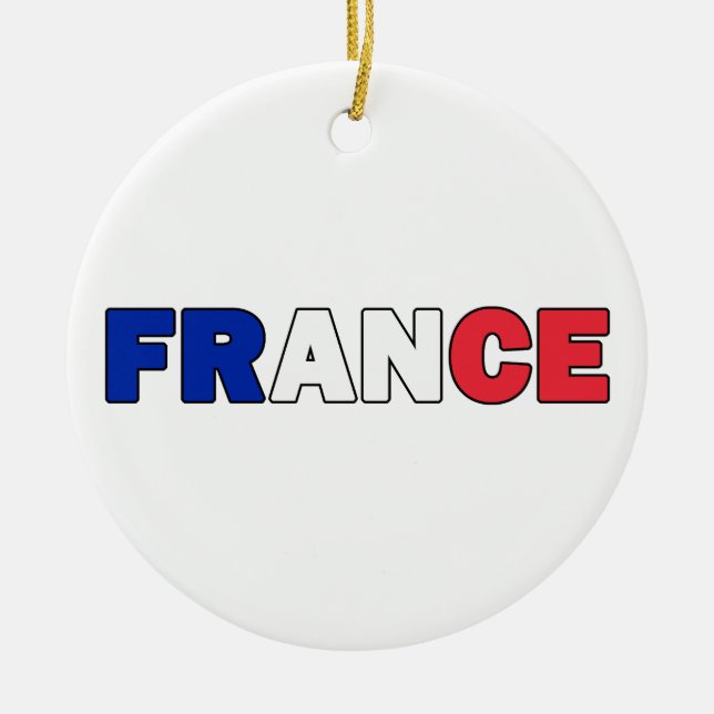 Frankreich Keramikornament (Vorne)