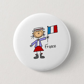 Frankreich-Knopf Button