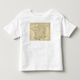 Frankreich-Kontur Kleinkind T-shirt