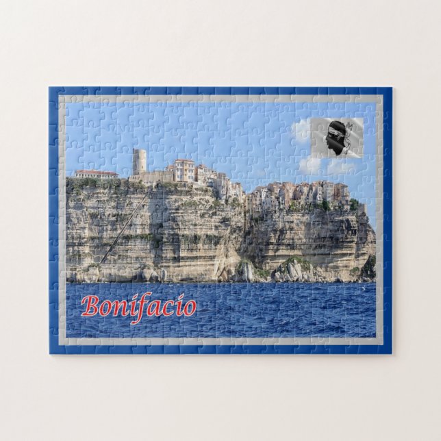 Frankreich - Korsika - Bonifacio - Puzzle (Horizontal)