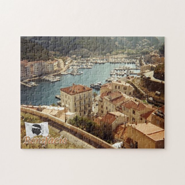 Frankreich - Korsika - Bonifacio - Puzzle (Horizontal)