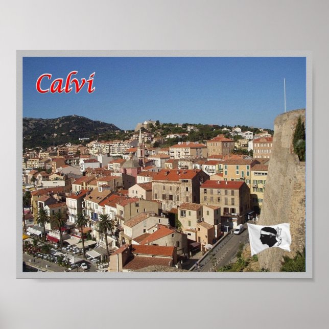 Frankreich - Korsika - Calvi - Poster (Vorne)