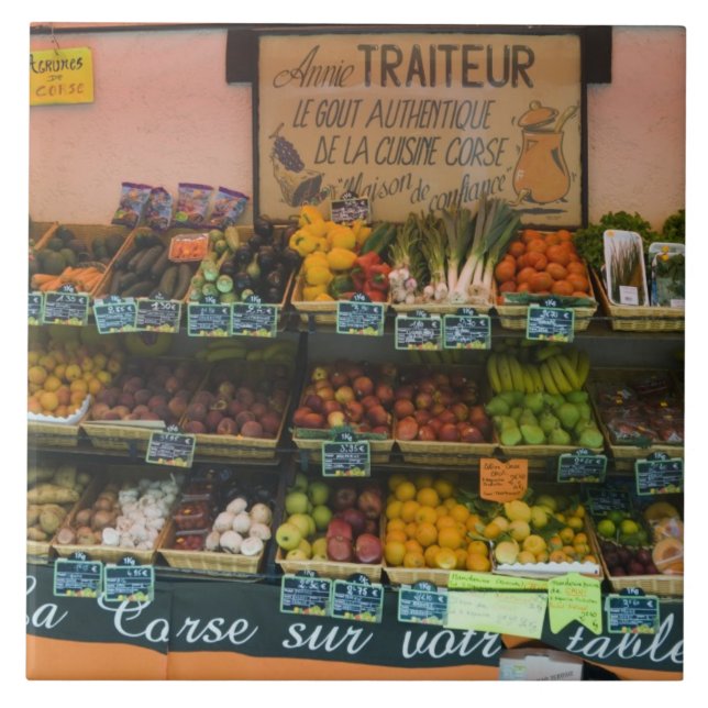 Frankreich, Korsika. Der Geschmack des authentisch Fliese (Vorderseite)