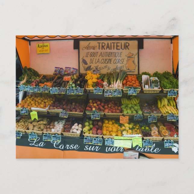 Frankreich, Korsika. Der Geschmack des authentisch Postkarte (Vorderseite)