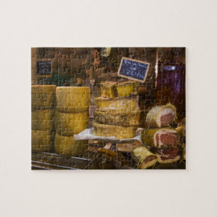 Frankreich, Korsika. Einheimische Käse und Wurstwa Puzzle