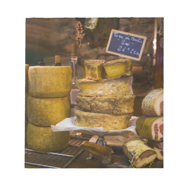 Frankreich, Korsika. Käse und Kakteen Notizblock (Vorderseite)