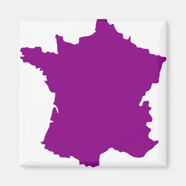 Frankreich Land Europa Karte Magnet (Vorne)