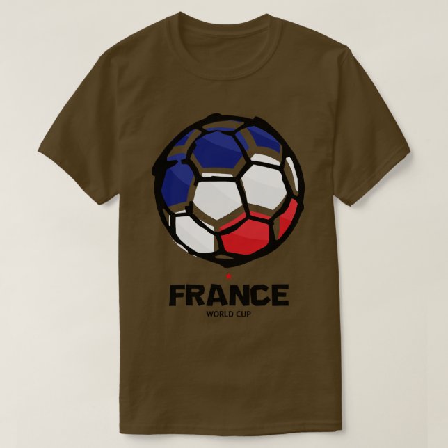 Frankreich Landesflagge T-Shirt (Design vorne)