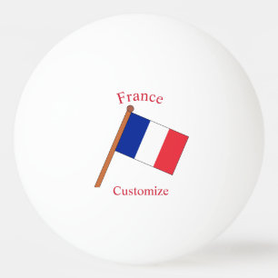 Frankreich Landesflagge Thunder_Cove Tischtennisball