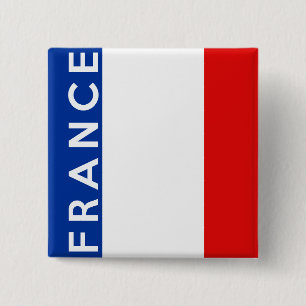 Frankreich-Landesflaggesymbol-Namentext Button
