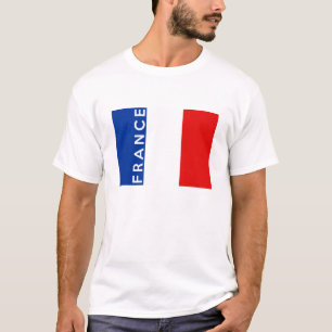 Frankreich-Landesflaggesymbol-Namentext T-Shirt