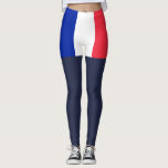 Frankreich Leggings<br><div class="desc">Flagge Frankreichs</div>