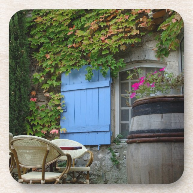 Frankreich, Les Baux de Provence, cafÃ© Patio Untersetzer (Vorderseite)