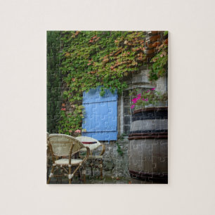 Frankreich, Les Baux de Provence, Café-Patio Puzzle