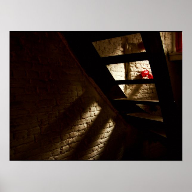 (FRANKREICH) Lichtschattentreppen Poster (Vorne)