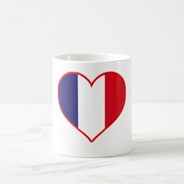 Frankreich Liebe Kaffeetasse (Mittel)
