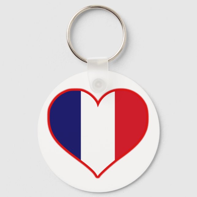 Frankreich Liebe Schlüsselanhänger (Vorderseite)