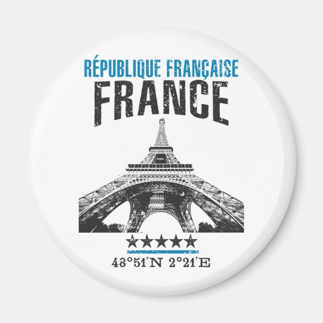 Frankreich Magnet (Vorne)
