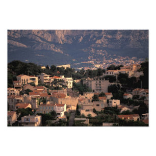 Frankreich, Marseille, Provence. Südliche Vororte Fotodruck